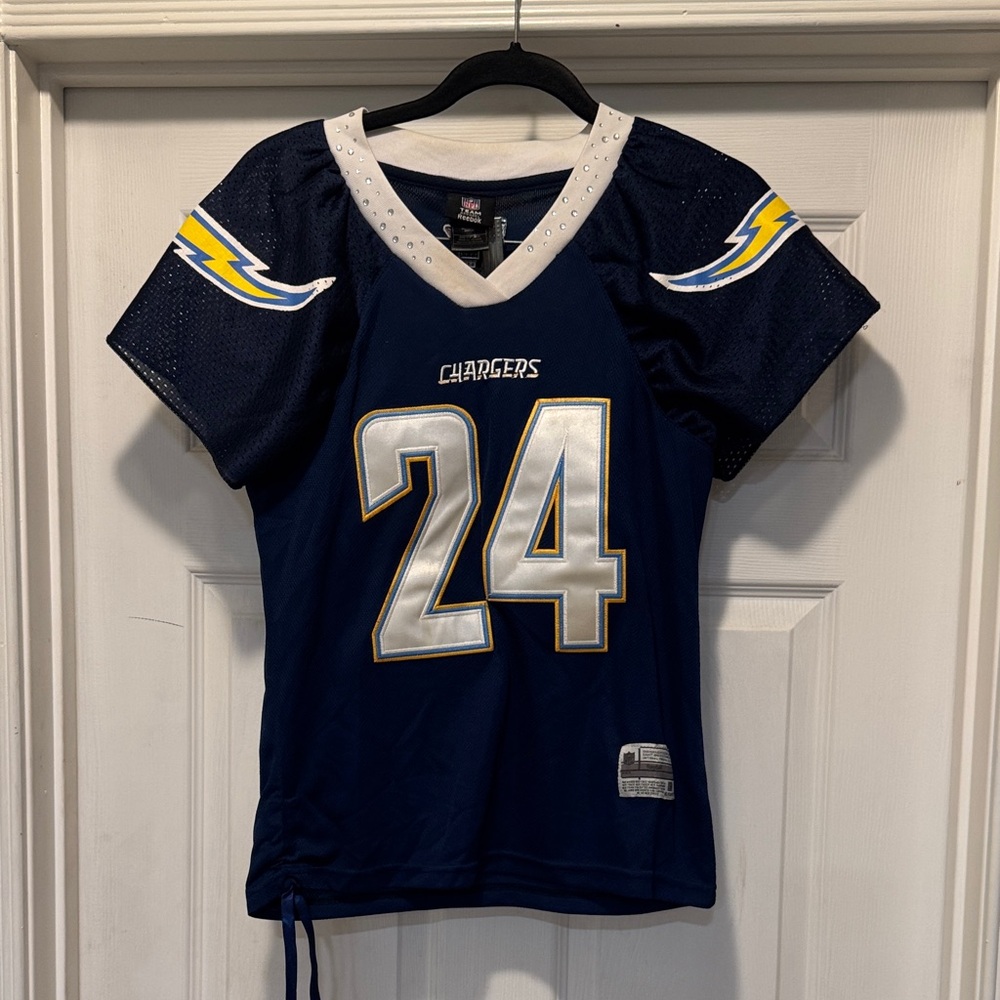 Reebok Navy Blue and White Team Jersey